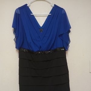 Women's plus size dress size 18w black and blue